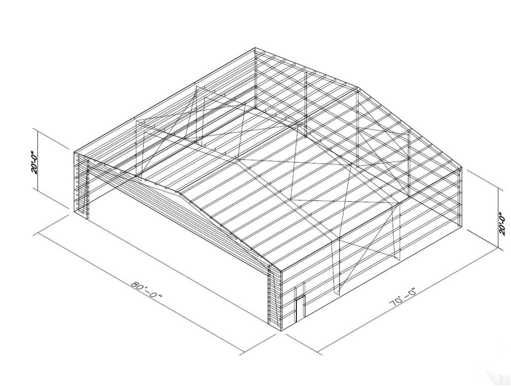 TUV conventional Residential steel building double pitch