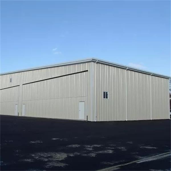 Prefabricated steel framed aircraft shed warehouse hangar building