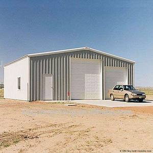Pre-engineered structural Grey commercial steel shed garage