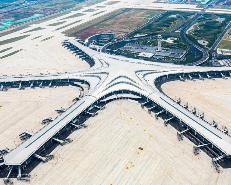 Qingdao Jiaodong International Steel Structure Building Airport 
