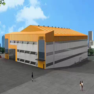 Large Span Customized Construction Steel Warehouse Office Building