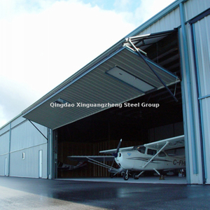 Prefab steel structure aircraft shed workshop hangar building